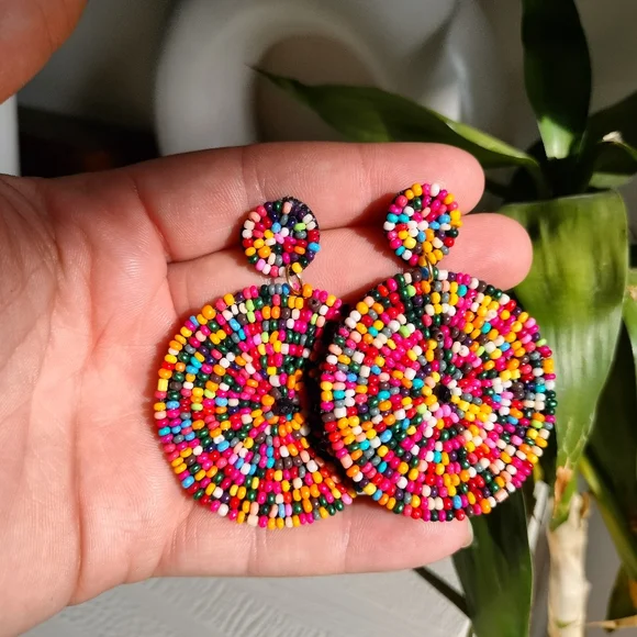 Boho Beaded Earrings - Picture 7 of 15